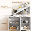 Modern Kitchen Storage Cabinet, Sideboard Buffet Cabinet with Adjustable Shelves for Kitchen Hallway