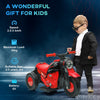 Qaba Electric Motorcycle for Kids, 6V Ride on Bubble Car with LED Headlight, Music, Pedal, for 2-5 Years Green