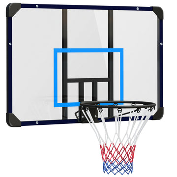 Soozier Wall Mounted Basketball Hoop, Mini Hoop with 45