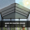Outdoor Dog Kennel with Waterproof UV-Resistant Cover, 6 x 4 x 6 ft