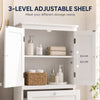Bathroom Storage Cabinet, Narrow Bathroom Cabinet with 2 Drawers, Adjustable Shelf for Living Room, Entryway, White