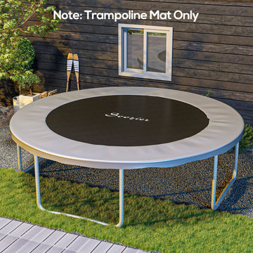 Soozier Trampoline Mat Replacement with Spring Pull Tool and 72 V-Hooks, Fits 12ft Trampoline, Using 5.5