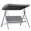 3 Seater Porch Swing Convertible Swing Chair Bed Cushioned