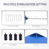 10' x 10' Pop Up Canopy Tent, Instant Sun Shelter, Tents for Parties, with Wheeled Carry Bag
