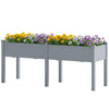 Wooden Raised Garden Bed with Legs, 72
