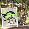 2-Seat Child Bike Trailer for Kids with a Strong Steel Frame, 5-Point Safety Harnesses, & Comfortable Seat, Green