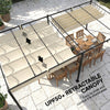 19' x 10' Pergola with Retractable Canopy, Patio Pergola with Sun Shade Shelter, UV50+, for Patio, Garden, Cream White