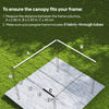 8' x 9.4' Retractable Pergola Canopy Replacement, Fit 7' x 10' Frame, UV30+ Pergola Cover Top Only, Coffee