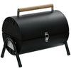 Outdoor Charcoal BBQ Grill, Tabletop Folding Barbecue Grill with Handle, 17.3