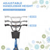 Aosom Kick Scooter with Adjustable Handlebar, Kids Scooter with 2 Brakes Basket Cupholder 16