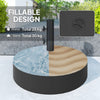 Patio Umbrella Base Holder, Heavy Duty Outdoor Umbrella Stand Base, Sand/Water Filled, Φ22