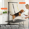 Dog Grooming Arm with Clamp Adjustable Foldable Dog Grooming 2 Loop Noose Small Medium Dogs 18.9