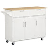 Modern Kitchen Island, Utility Kitchen Serving Cart with 2 Storage Drawers & Cabinets for Dining Room