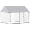 Outdoor Dog Kennel with Waterproof & Anti-UV Cover, Quick-Connect Frame, Secure Lock for Small Medium Dogs