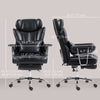 400LBS Massage Office Chair, Executive Office Chair with 6-Point Vibration, Footrest and Lumbar Support