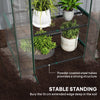 5 Tier Mini Greenhouse, Portable Outdoor Flower Stand with Shelf Clips, Indoor Greenhouse with Steel Frame, Transparent, 27.25