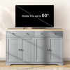 Modern Sideboard, Buffet Cabinet with Storage Drawers, Adjustable Shelves for Living Room, Dining Room, Entryway, Grey