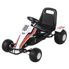 Kids Pedal Go Kart Children Racing Style Ride on Car with Adjustable Seat, Plastic Wheels, Handbrake and Shift Lever for 3-6 Years Old