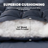 Sleeping Mat, Camping Mat Pad with Elastic Straps, Dark Grey