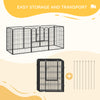 8 Panel Pet Playpen Play Yard Fence Home DIY Heavy-Duty Metal Foldable Indoor Outdoor 39