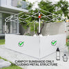 Canopy Sidewalls for 10' x 10' or 10' x 20' Pop up Canopy, 2 PCS Canopy Half Walls Only, White
