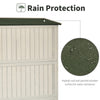 4x1.5ft Wooden Garden Sheds, Outdoor Storage with Windows and Double Door for Gardeners, Grey