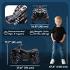 Qaba 6V Kids ATV, 4 Wheeler Electric Ride on Car with Music and LED Headlights, for Ages 37-72 Months Boys and Girls, Black