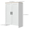 Modern Storage Cabinet with Doors and Adjustable Shelf for Kitchen, Living room, 23.6