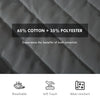 2 Person Hammock Quilted Double Hammock with Stand Pillow Spreader Bars for Outdoor Camping Beach, Dark Grey