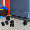 Soozier 145lbs Dumbbell & Barbell Adjustable Set Plate Bar Clamp Rod Home Gym Sports Area Exercise