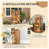 Catio Outdoor, Elevated Design, with Wheels, Resting Box, Water-Resistant, Multi Platforms, Orange