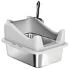 Cat Litter Box Stainless Steel with Metal Litter Scoop, Never Absorbs Odors, Anti Leakage, 17