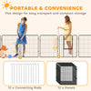 Dog Pen with Gate, 12 Panels Puppy Playpen, Dog Fence, 39
