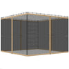 Replacement Mosquito Netting for Gazebo 12' x 12' Black Screen Walls for Canopy with Zippers, Khaki