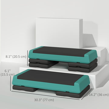 Soozier Adjustable Exercise Step Platform, 3-Level with Risers 4