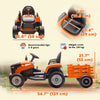 Qaba 12V Kids Ride On Tractor with Trailor, Remote Control, Music, Lights, Shifter, for Kids Ages 3-8 Years