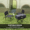 4 Person Camping Tent, 3 Room Cabin Tent, 3000mm Waterproof and UPF30+ with Sewn in Groundsheet and Carry Bag, Khaki