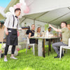 13'x26' Heavy Duty Large Party Tent & Carport with Removable Sidewalls, Windows, Portable Garage Canopy Tent, White
