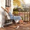 Garden Double Gliding Chair, Patio Glider Armchair for Outdoor, Backyard Mesh Seat and Backrest, Steel Frame, Dark Grey