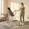 Soozier Inversion Table, Heavy Duty Folding Inversion Table with Adjustable Ankle Lock and Safety Belt for Pain Relief Therapy