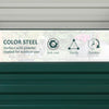 2' x 2' x 1' 2-Pieces Raised Garden Bed with Galvanised Steel Frame for Vegetables, Flowers, Herbs, Green