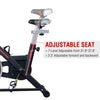 Soozier Upright Stationary Exercise Bike Indoor Cardio Workout Training Bicycle w/ Adjustable Resistance LCD Monitor Phone Holder, Black