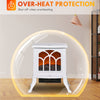 Electric Fireplace Heater, Freestanding Fireplace Stove with Realistic Flame, Overheat Protection, 750W/1500W