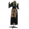 Witch Halloween Animatronic Halloween Animatronic with Sound Activated, Light Up Eyes