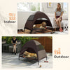 Elevated Dog Bed with Canopy Raised Dog Bed  Washable Mesh Steel Frame 41.7