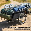 Soozier Bike Cargo Trailer, Bicycle Trailer Wagon Cart with Quick Release 16