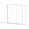 Pressure Fit Dog Gate Pet Barrier for stairs doorway, 29.9''- 42.1'' Width White