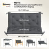 Porch Swing Cushion Garden Bench Cushion with Backrest, Non-Slip 2-seater Soft Pad, Swing Chair Mat Replacement for Indoor and Outdoor, 39.4