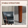 Accent Chair, Modern Armchair, Faux Leather Upholstered Living Room Chair with Wood Legs and Wide Padded Seat