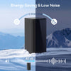 7.0 Cu.Ft Upright Freezer, Compact Stand Up Freezer with 6 Adjustable Shelves, Reversible Door for Home Office, Black